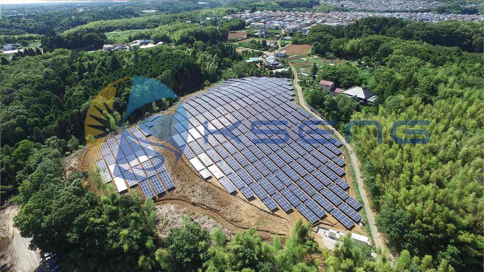 千叶肯太阳能电池板地面安装系统1MW