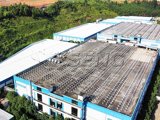 11MW -SoluciónSolarde techo de aluminio en China