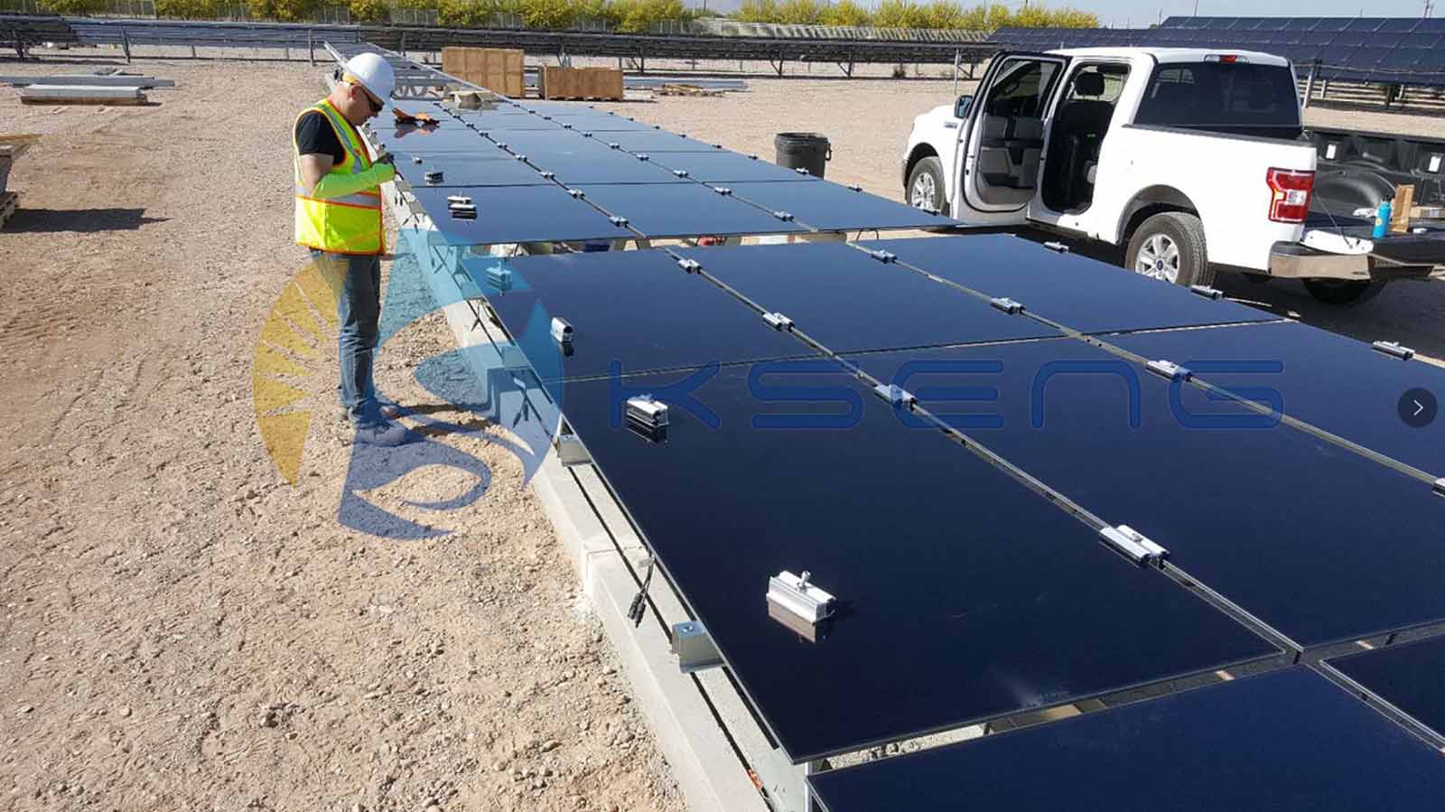 montaje en suelo solar america 9MW