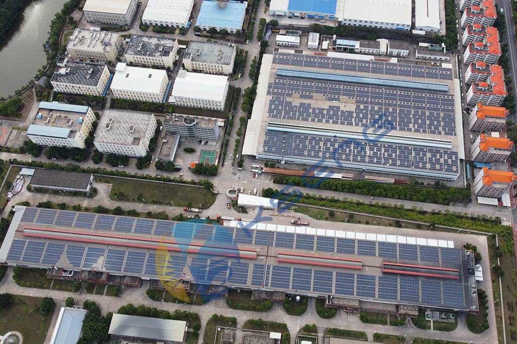 5mw支持蒙太奇photovoltaïque sur le toit