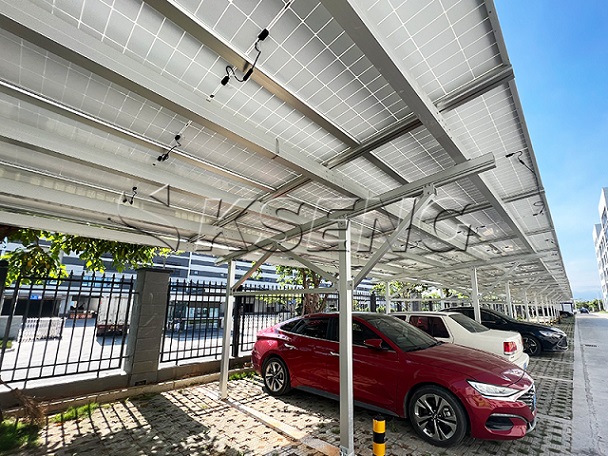 Kseng太阳能车棚结构选择3.5 mw太阳能农场在中国
