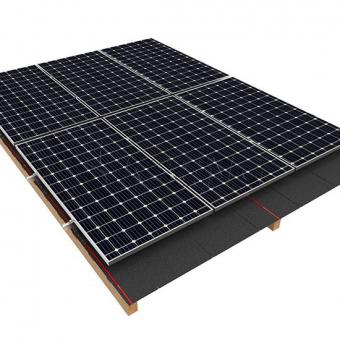 沥青木瓦屋顶太阳能安装系统