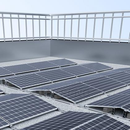 平屋顶太阳能货架