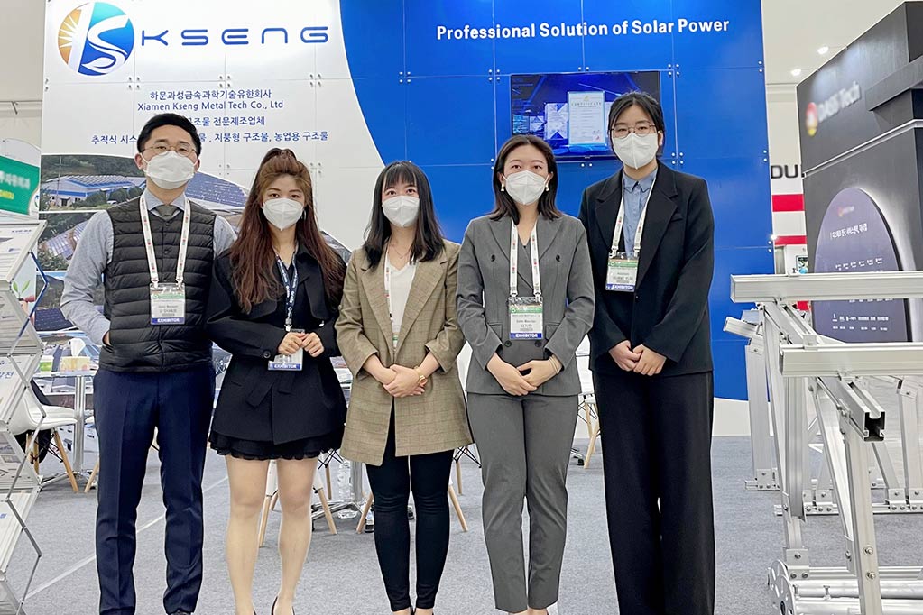 Kseng Solar Schitterde OP OP Green Energy Expo 2022在Daegu，Zuid-Korea