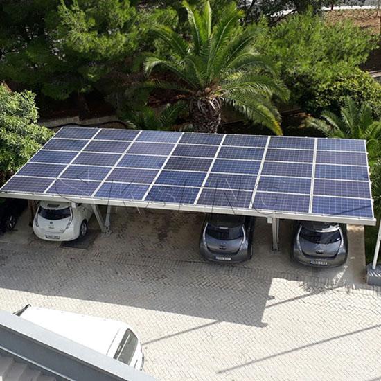 车棚太阳能安装