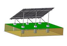 混凝土基础太阳能安装